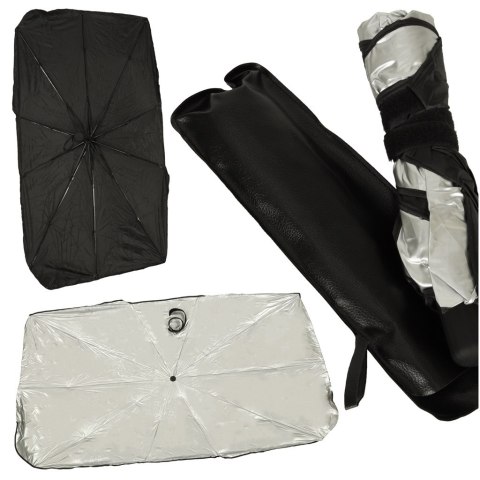 Parasol osłona przeciwsłoneczna na przednią szybę do samochodu auta mata składana UV 65x110cm Parasol osłona przeciwsłoneczna na przednią szybę do samochodu auta mata składana UV 65x110cm