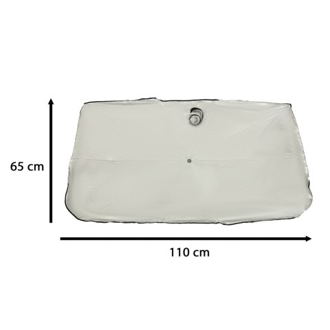 Parasol osłona przeciwsłoneczna na przednią szybę do samochodu auta mata składana UV 65x110cm Parasol osłona przeciwsłoneczna na przednią szybę do samochodu auta mata składana UV 65x110cm