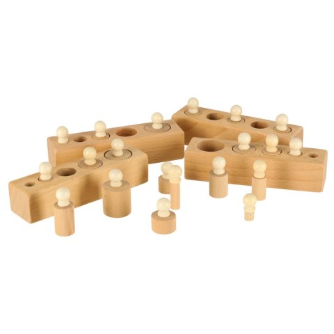Odważniki cylindry drewniane sorter montessori Odważniki cylindry drewniane sorter montessori