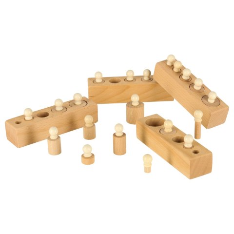 Odważniki cylindry drewniane sorter montessori Odważniki cylindry drewniane sorter montessori