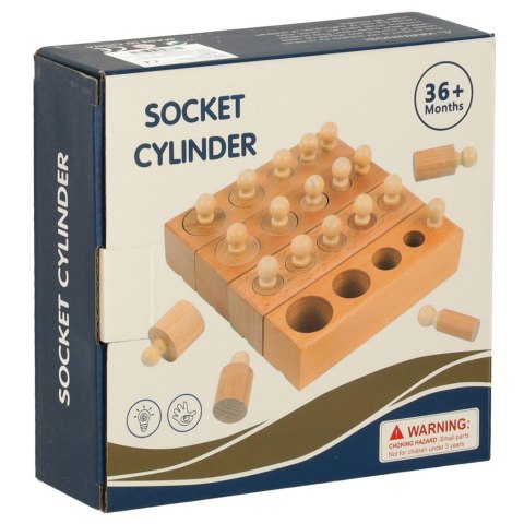 Odważniki cylindry drewniane sorter montessori Odważniki cylindry drewniane sorter montessori