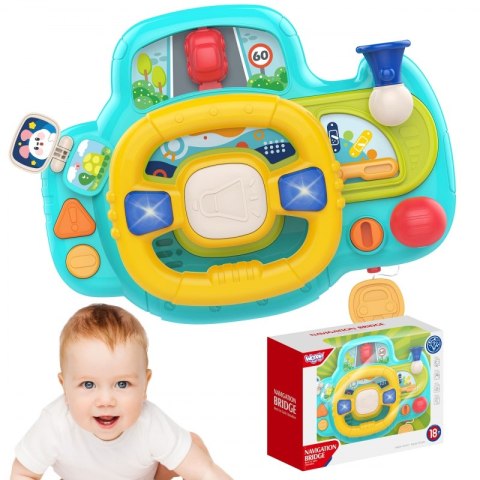 WOOPIE BABY Kierownica Samochodowa Interaktywna z Swiatłami Dźwiękiem WOOPIE BABY Kierownica Samochodowa Interaktywna z Swiatłami Dźwiękiem