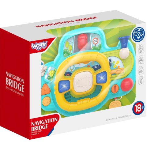 WOOPIE BABY Kierownica Samochodowa Interaktywna z Swiatłami Dźwiękiem WOOPIE BABY Kierownica Samochodowa Interaktywna z Swiatłami Dźwiękiem