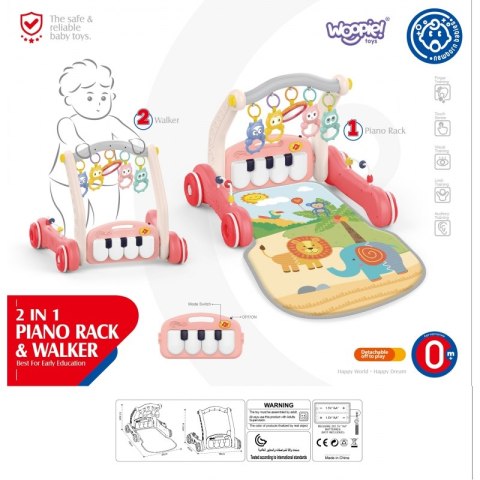 WOOPIE BABY Mata z Pałąkiem Pchacz 2w1 Pianinko WOOPIE BABY Mata z Pałąkiem Pchacz 2w1 Pianinko
