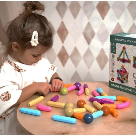 WOOPIE Magnetyczne Klocki Konstrukcyjne Edukacyjne Duże Grube 28 el. WOOPIE Magnetyczne Klocki Konstrukcyjne Edukacyjne Duże Grube 28 el.