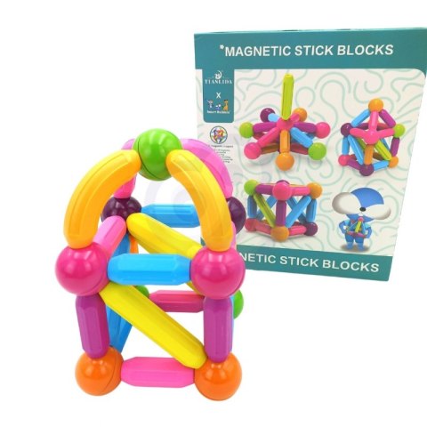 WOOPIE Magnetyczne Klocki Konstrukcyjne Edukacyjne Duże Grube 28 el. WOOPIE Magnetyczne Klocki Konstrukcyjne Edukacyjne Duże Grube 28 el.