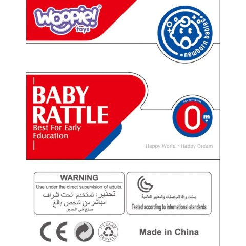 WOOPIE BABY Grzechotka Biało-Czarna Panda 0m+ WOOPIE BABY Grzechotka Biało-Czarna Panda 0m+