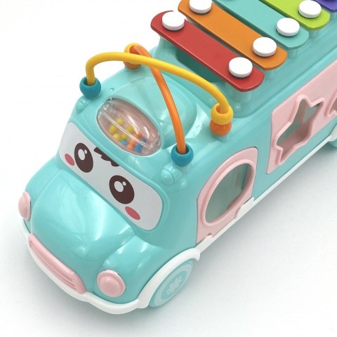 WOOPIE BABY Samochodzik Muzyczny Sorter z Cymbałkami Zielony WOOPIE BABY Samochodzik Muzyczny Sorter z Cymbałkami Zielony