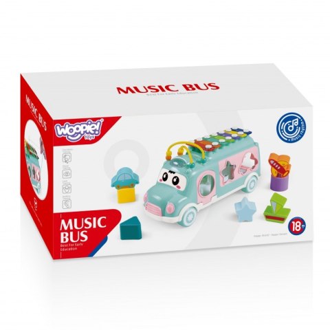 WOOPIE BABY Samochodzik Muzyczny Sorter z Cymbałkami Zielony WOOPIE BABY Samochodzik Muzyczny Sorter z Cymbałkami Zielony