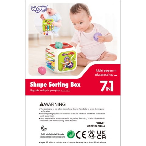 WOOPIE BABY Sensoryczna Edukacyjna Kostka Aktywności WOOPIE BABY Sensoryczna Edukacyjna Kostka Aktywności