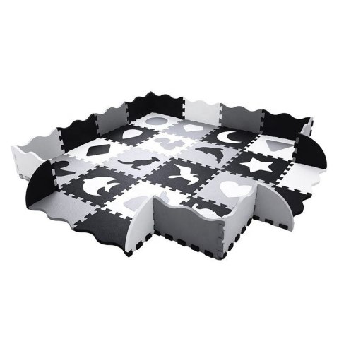 Woopie Baby Mata Piankowa Kontrastowa ze Zwierzętami Puzzle Kojec Woopie Baby Mata Piankowa Kontrastowa ze Zwierzętami Puzzle Kojec