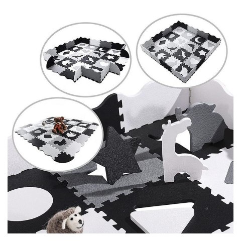 Woopie Baby Mata Piankowa Kontrastowa ze Zwierzętami Puzzle Kojec Woopie Baby Mata Piankowa Kontrastowa ze Zwierzętami Puzzle Kojec