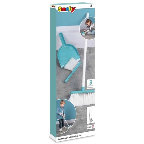 SMOBY Zestaw do sprzątania Szczotka Zmiotka Szufelka SMOBY Zestaw do sprzątania Szczotka Zmiotka Szufelka