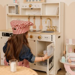 TOOKY TOY Duża Drewniana Multifunkcyjna Kuchnia Nowoczesna Akcesoria