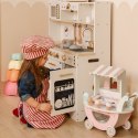 TOOKY TOY Duża Drewniana Multifunkcyjna Kuchnia Nowoczesna Akcesoria