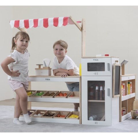 Viga Duży Zestaw Stragan Sklep Supermarket Viga Duży Zestaw Stragan Sklep Supermarket
