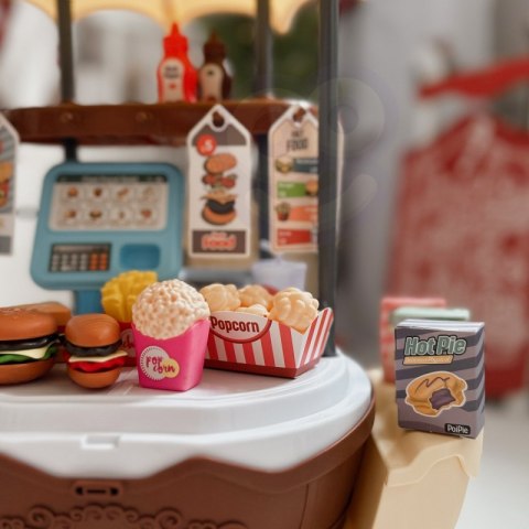 WOOPIE Sklep Fast Food na Kółkach Wózek Walizka 59 akc. 4w1 WOOPIE Sklep Fast Food na Kółkach Wózek Walizka 59 akc. 4w1