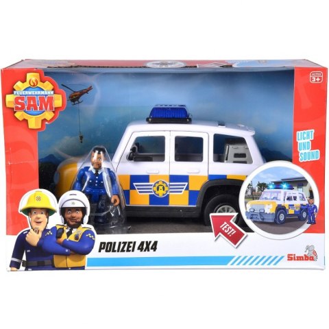 SIMBA Strażak Sam Jeep Policyjny Figurka Malcolma SIMBA Strażak Sam Jeep Policyjny Figurka Malcolma