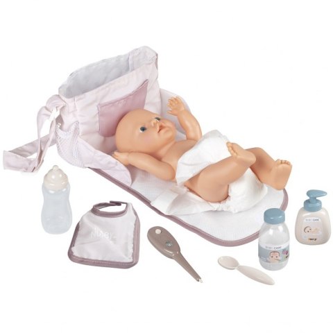 SMOBY Baby Nurse Torba Do Przewijania + Akcesoria dla lalki SMOBY Baby Nurse Torba Do Przewijania + Akcesoria dla lalki