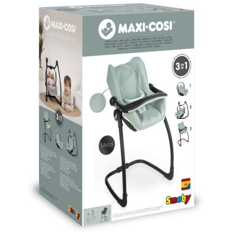 SMOBY Krzesełko do karmienia Maxi Cosi Quinny 3w1 dla lalki Nosidełko Bujak SMOBY Krzesełko do karmienia Maxi Cosi Quinny 3w1 dla lalki Nosidełko Bujak