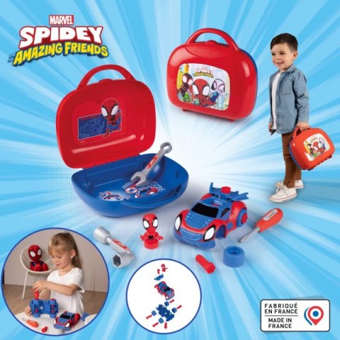 SMOBY Walizka z Narzędziami Spidey Samochód do Skręcania SMOBY Walizka z Narzędziami Spidey Samochód do Skręcania
