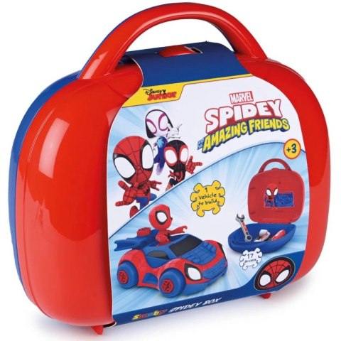 SMOBY Walizka z Narzędziami Spidey Samochód do Skręcania SMOBY Walizka z Narzędziami Spidey Samochód do Skręcania