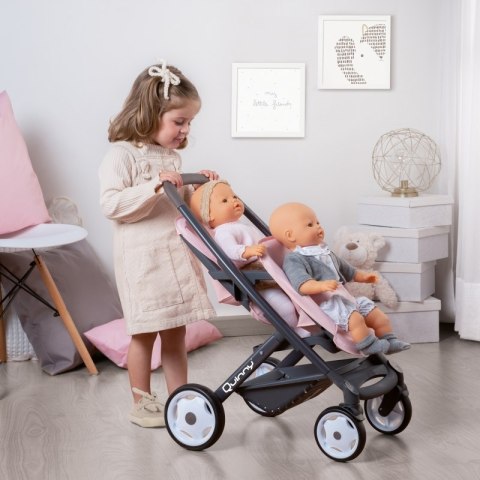 SMOBY Wózek dla Lalek Maxi Cosi Quinny Spacerówka dla bliźniąt SMOBY Wózek dla Lalek Maxi Cosi Quinny Spacerówka dla bliźniąt