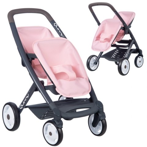 SMOBY Wózek dla Lalek Maxi Cosi Quinny Spacerówka dla bliźniąt SMOBY Wózek dla Lalek Maxi Cosi Quinny Spacerówka dla bliźniąt