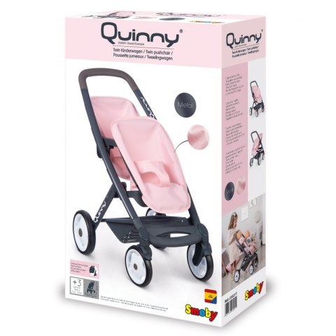 SMOBY Wózek dla Lalek Maxi Cosi Quinny Spacerówka dla bliźniąt SMOBY Wózek dla Lalek Maxi Cosi Quinny Spacerówka dla bliźniąt
