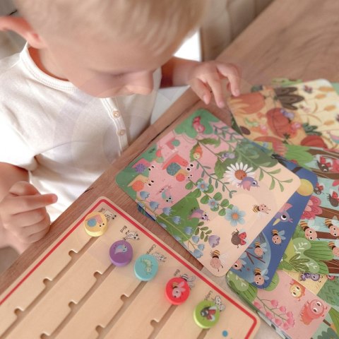 TOOKY TOY Drewniana Gra Nauka Liczenia Zwierzątka TOOKY TOY Drewniana Gra Nauka Liczenia Zwierzątka
