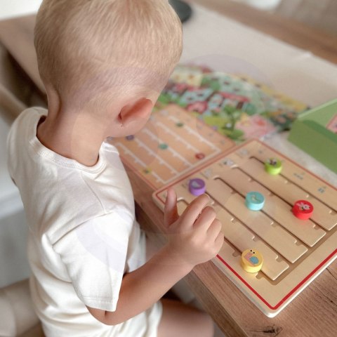 TOOKY TOY Drewniana Gra Nauka Liczenia Zwierzątka TOOKY TOY Drewniana Gra Nauka Liczenia Zwierzątka