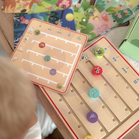 TOOKY TOY Drewniana Gra Nauka Liczenia Zwierzątka TOOKY TOY Drewniana Gra Nauka Liczenia Zwierzątka