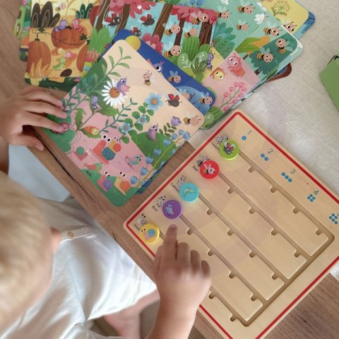 TOOKY TOY Drewniana Gra Nauka Liczenia Zwierzątka TOOKY TOY Drewniana Gra Nauka Liczenia Zwierzątka