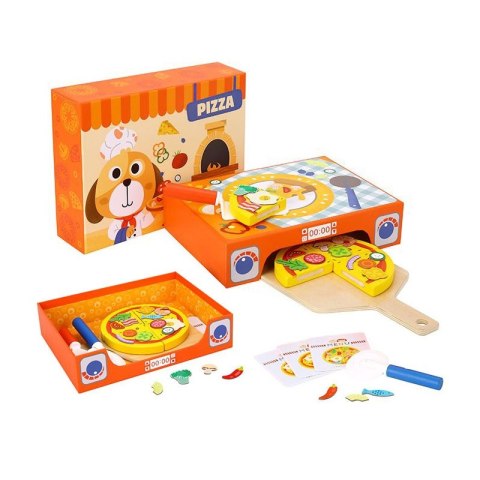 TOOKY TOY Drewniany Zestaw do Pizzy Wzory 39 el. Certyfikat FSC TOOKY TOY Drewniany Zestaw do Pizzy Wzory 39 el. Certyfikat FSC