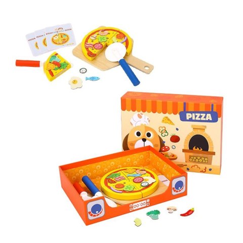 TOOKY TOY Drewniany Zestaw do Pizzy Wzory 39 el. Certyfikat FSC TOOKY TOY Drewniany Zestaw do Pizzy Wzory 39 el. Certyfikat FSC