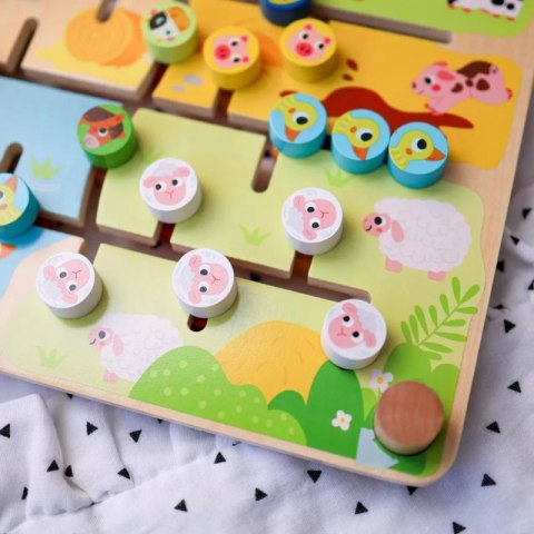 TOOKY TOY Interaktywna Tablica Edukacyjna Sorter Montessori Zwierzątka i Alfabet TOOKY TOY Interaktywna Tablica Edukacyjna Sorter Montessori Zwierzątka i Alfabet
