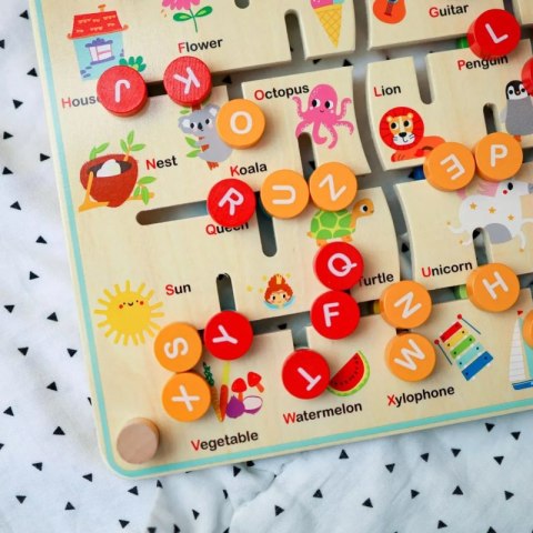 TOOKY TOY Interaktywna Tablica Edukacyjna Sorter Montessori Zwierzątka i Alfabet TOOKY TOY Interaktywna Tablica Edukacyjna Sorter Montessori Zwierzątka i Alfabet