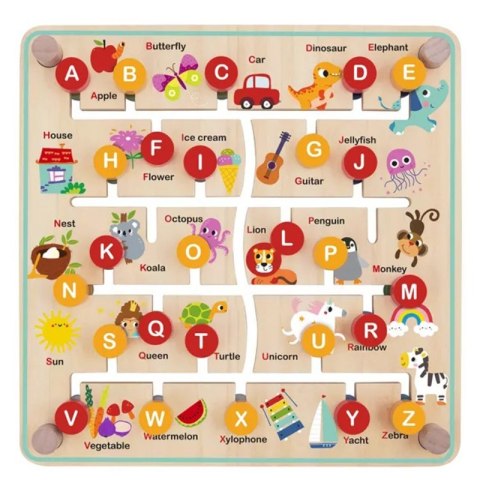 TOOKY TOY Interaktywna Tablica Edukacyjna Sorter Montessori Zwierzątka i Alfabet TOOKY TOY Interaktywna Tablica Edukacyjna Sorter Montessori Zwierzątka i Alfabet