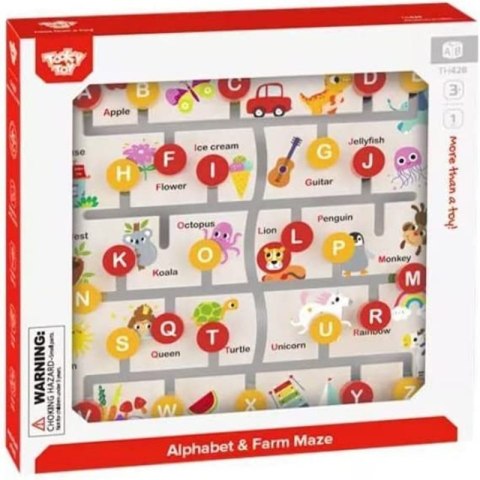 TOOKY TOY Interaktywna Tablica Edukacyjna Sorter Montessori Zwierzątka i Alfabet TOOKY TOY Interaktywna Tablica Edukacyjna Sorter Montessori Zwierzątka i Alfabet