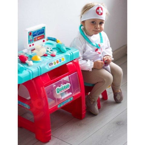 WOOPIE Gabinet Małego Lekarza Doktora Światło Dźwięk + 22 akc WOOPIE Gabinet Małego Lekarza Doktora Światło Dźwięk + 22 akc