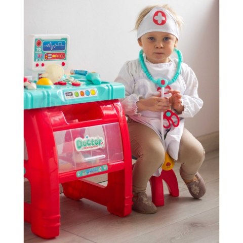 WOOPIE Gabinet Małego Lekarza Doktora Światło Dźwięk + 22 akc WOOPIE Gabinet Małego Lekarza Doktora Światło Dźwięk + 22 akc