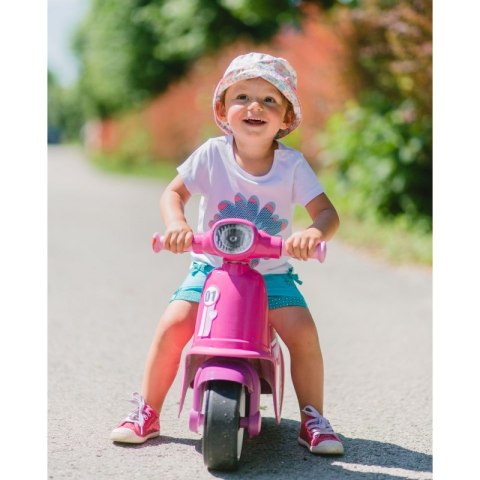 SMOBY Różowy jeździk skuter Ciche koła Pink Scooter SMOBY Różowy jeździk skuter Ciche koła Pink Scooter