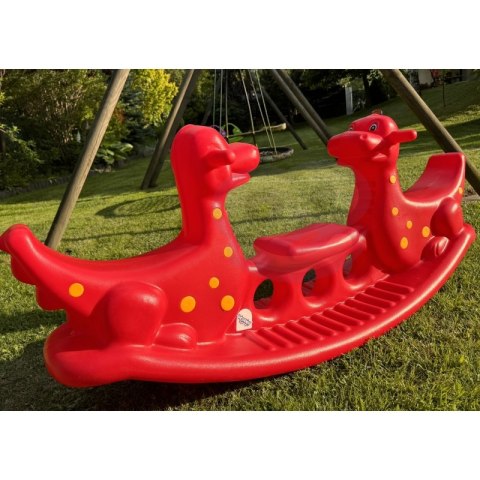 WOOPIE Bujak Wieloosobowy Dino Huśtawka Równoważna Czerwona WOOPIE Bujak Wieloosobowy Dino Huśtawka Równoważna Czerwona