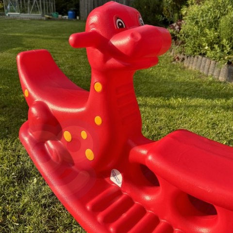 WOOPIE Bujak Wieloosobowy Dino Huśtawka Równoważna Czerwona WOOPIE Bujak Wieloosobowy Dino Huśtawka Równoważna Czerwona