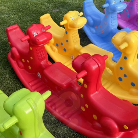 WOOPIE Bujak Wieloosobowy Dino Huśtawka Równoważna Czerwona WOOPIE Bujak Wieloosobowy Dino Huśtawka Równoważna Czerwona