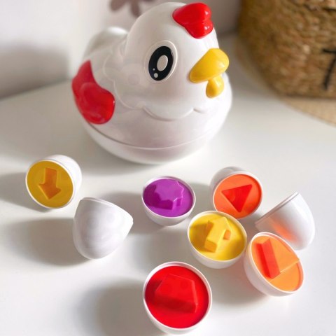 WOOPIE Edukacyjna Kurka Montessori Sorter Nauka Kształtów WOOPIE Edukacyjna Kurka Montessori Sorter Nauka Kształtów