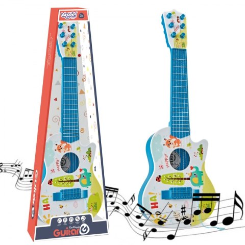 WOOPIE Gitara Akustyczna dla Dzieci Niebieska 55 cm WOOPIE Gitara Akustyczna dla Dzieci Niebieska 55 cm