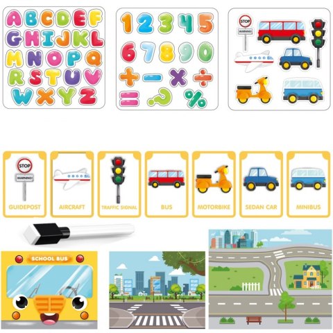 WOOPIE Tablica Magnetyczna Motyw Środki Transportu + Akcesoria WOOPIE Tablica Magnetyczna Motyw Środki Transportu + Akcesoria