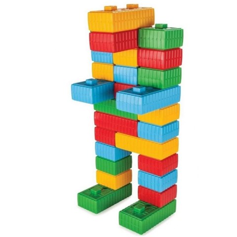 WOOPIE Klocki Konstrukcyjne XXL Zestaw z Samochodzikiem 43 el. WOOPIE Klocki Konstrukcyjne XXL Zestaw z Samochodzikiem 43 el.