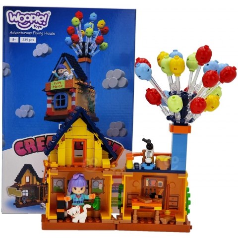 WOOPIE Klocki dla Dzieci Latający Dom z Balonami 240 el. WOOPIE Klocki dla Dzieci Latający Dom z Balonami 240 el.